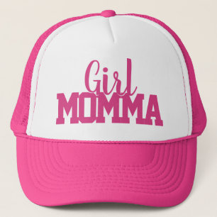 rosa och vitt skript GIRL MOMMA-brev Keps