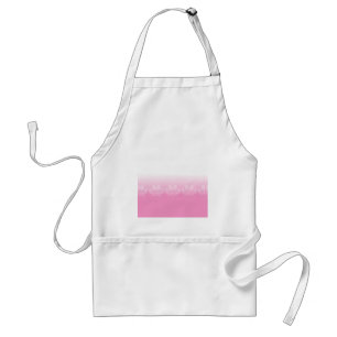 Rosa och vitt Tass med tidningspapperbakgrund Förkläde