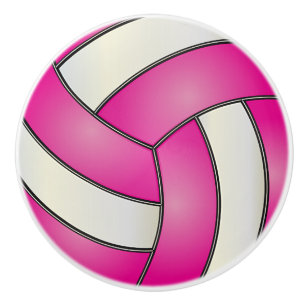 Rosa- och vitvolleyboll knopp