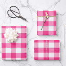 Rosa och White Gingham Check Play