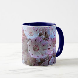 Rosa- och White Mountain Laurel Flowers Mugg