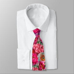 Rosa och White Peony och Hydrangea Flowers Slips