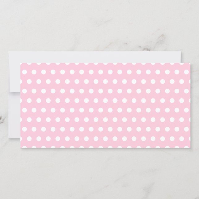 Rosa och White Polka Dot Mönster. Fy. (Framsida)