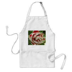 Rosa och White Tulip Apron Förkläde