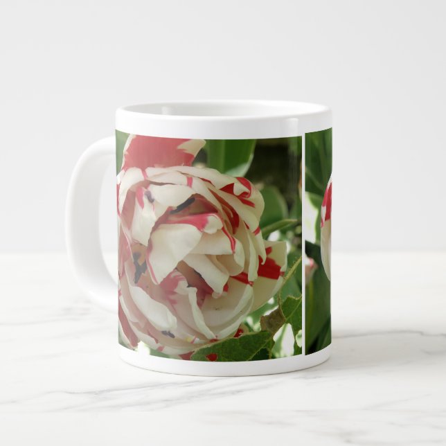 Rosa och White Tulip Mugg Jumbo Mugg (Framsida vänster)
