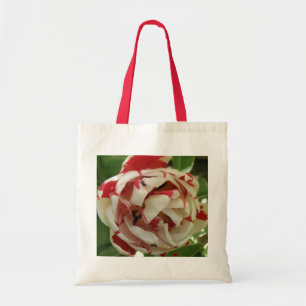 Rosa och White Tulip Tote Bag Tygkasse
