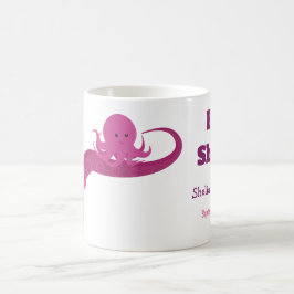 Rosa Octopus | Babyskor Mugg