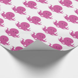 Rosa Octopus | Papper radbrytning Presentpapper