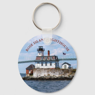Rosa öfyr, Rhode - ö Keychain Nyckelring