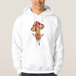 Rosa Öga Cute Mushroom Hooded Sweatshirt