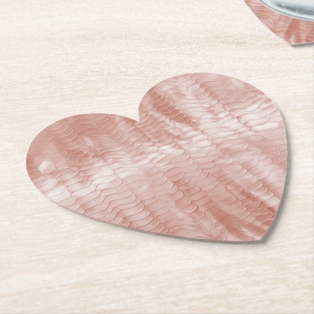  Rosa - ögonblicksbild Underlägg Papper (Vinklad)