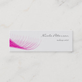 Rosa ögonfransMakeupkonstnär Mini Visitkort
