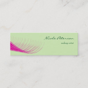 Rosa ögonfransMakeupkonstnär Mini Visitkort