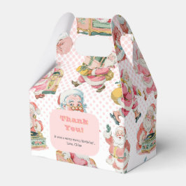 Rosa Oh What Roligt-Retro Groovy Jultomten Birthda Presentaskar