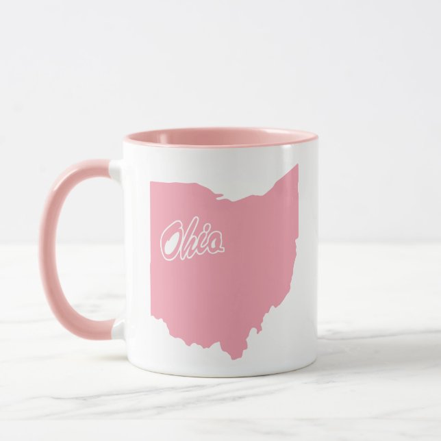 Rosa Ohio-form koppen Mugg (Vänster)
