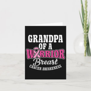 Rosa Oktober morfar från en Warrior Breast Cancer  Kort