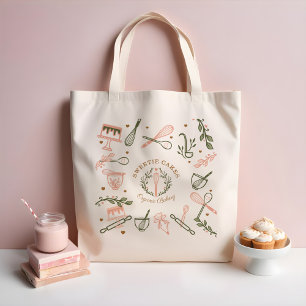 Rosa & Oliv grönt Baking & Cooking Utensil Bakery Tygkasse