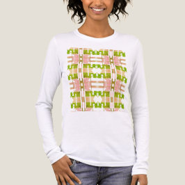Rosa Olive Beige Geometric Tribal Art Small Tiles T Shirt