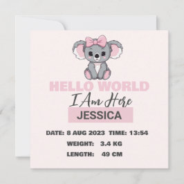 Rosa om baby-börd meddelande