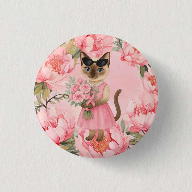 Rosa om blåsbildning om bröstcancer knapp (Framsida)