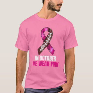 Rosa om bröstcancer i fotboll t shirt