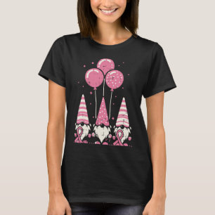Rosa om bröstcancer Kvinnor i T Shirt