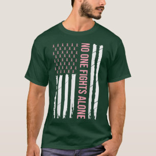 Rosa om bröstcancermedvetenhet Ribbon Förenta stat T Shirt