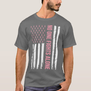 Rosa om bröstcancermedvetenhet Ribbon Förenta stat T Shirt