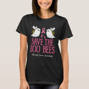 Rosa om bröstcancermedvetenhet Ribbon Funny Bees G T Shirt