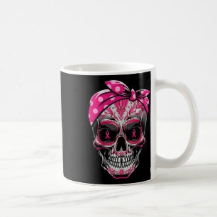 Rosa om medvetandegörande om bröstcancer Ribbon Ca Kaffemugg