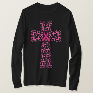 Rosa om medvetenhet om bröstcancer Ribbon Kor  T Shirt