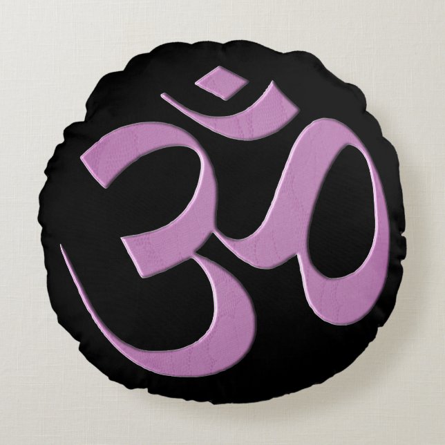 Rosa Om Rund Kudde (Framsidan)