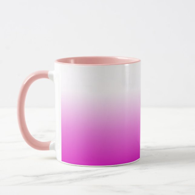 Rosa Ombr-övertoningsbakgrund, design-60416 Mugg (Vänster)