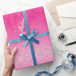 Rosa Ombre Damask Presentpapper