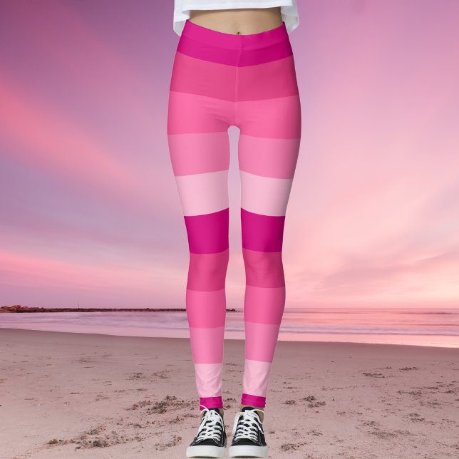Rosa Ombre-färgton Leggings (Skapare uppladdad)