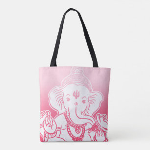 Rosa Ombre Ganesh Bag / Tote Tygkasse
