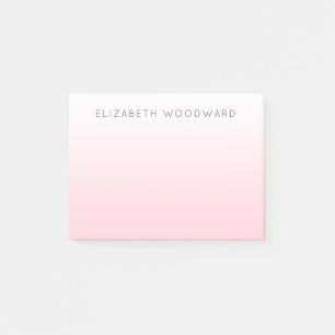 Rosa Ombre-gradient Personliga Post-it-lappar Post-it Block