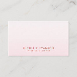 Rosa Ombre Minimalistisk Professionell Visitkort