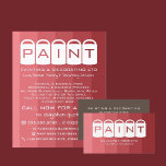 Rosa Ombre, Paint Bucket, Painter & Decorator Reklamblad<br><div class="desc">Rosa Ombre,  Paint Bucks,  Painter & Decorator Advertising Flyer från Affärskortet Store.</div>