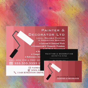 Rosa Ombre & Paint Roller, Painter & Decorator Reklamblad