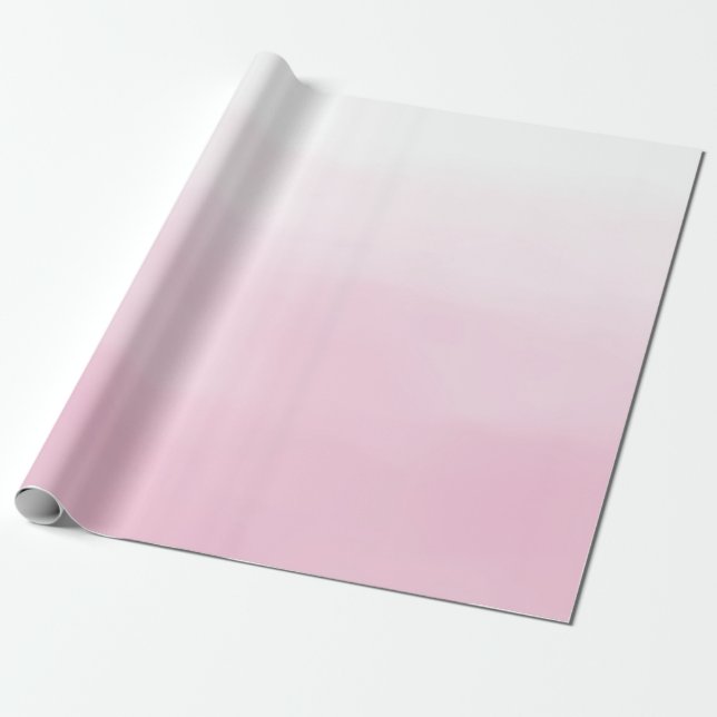 Rosa Ombre Presentpapper (Utrullad)