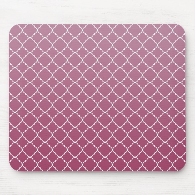 Rosa Ombre Quatrefoil Musmatta (Framsidan)