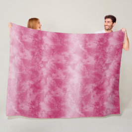 Rosa Ombre Rand Fleecefilt