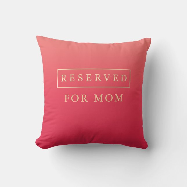 Rosa Ombre Reserved Seat Kudde (Framsida)