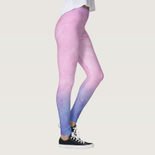 Rosa Ombre Watercolor Leggings