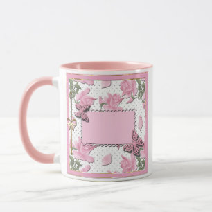 Rosa omslag mugg