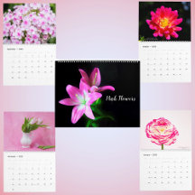 Rosa ömtåliga blomster blomkalender