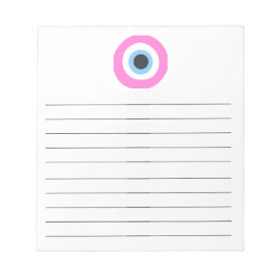 rosa onda öga anteckningsblock