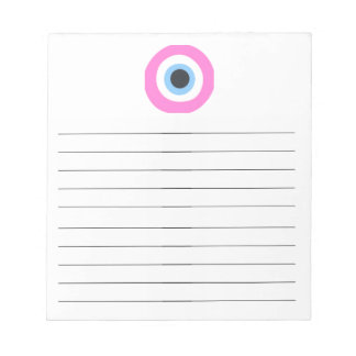 rosa onda öga anteckningsblock