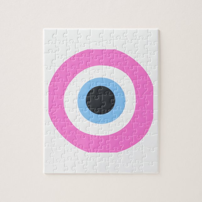 rosa onda öga  pussel (Vertikal)